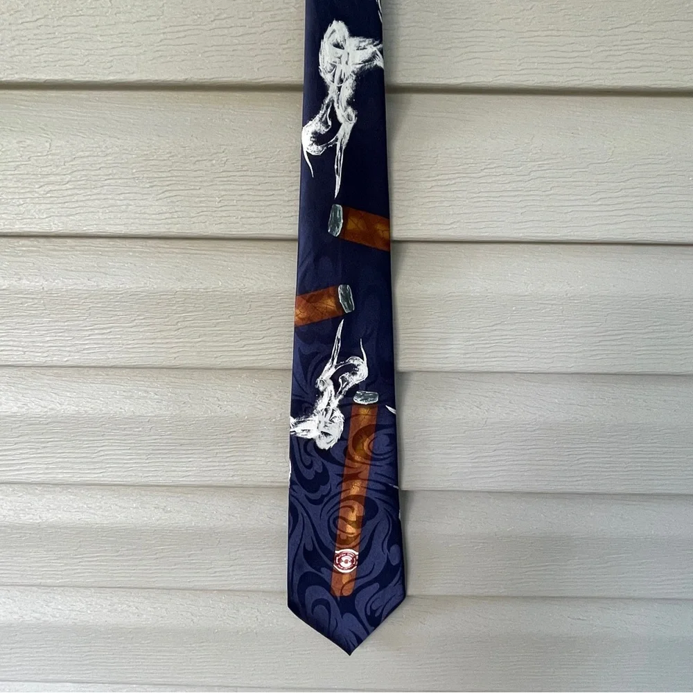 Fratello Cigar & Smoke Themed Tie
